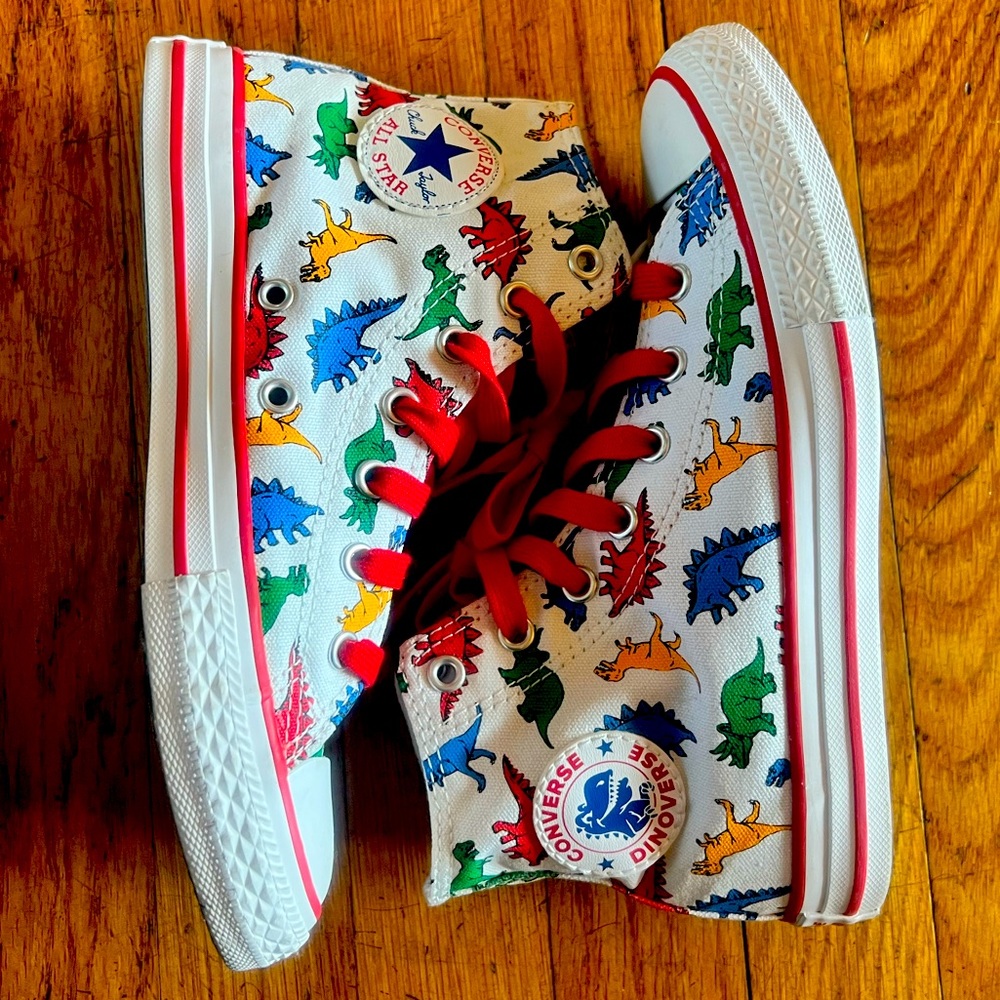 Kids Converse Chuck Taylor Dinosaur Sneakers